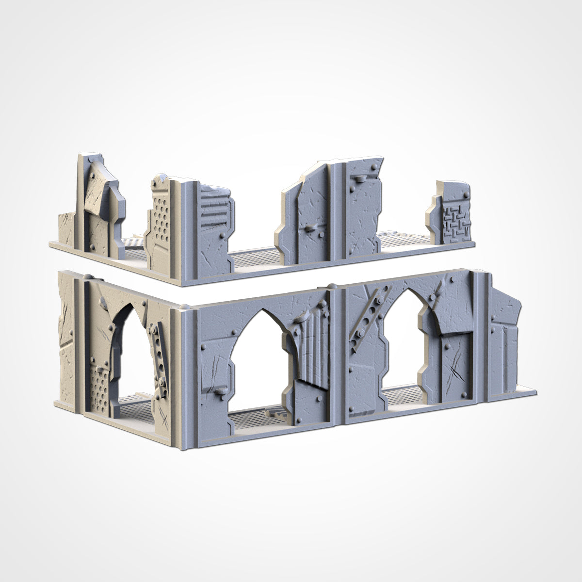 Post Apocalyptic Ruined WTC Terrain Tall Set or Pieces {By TxarliFactory}