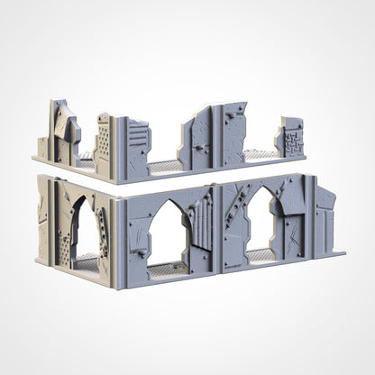 Post Apocalyptic Ruined WTC Terrain Tall Set or Pieces {By TxarliFactory}