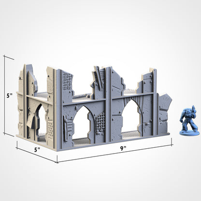 Post Apocalyptic Ruined WTC Terrain Tall Set or Pieces {By TxarliFactory}