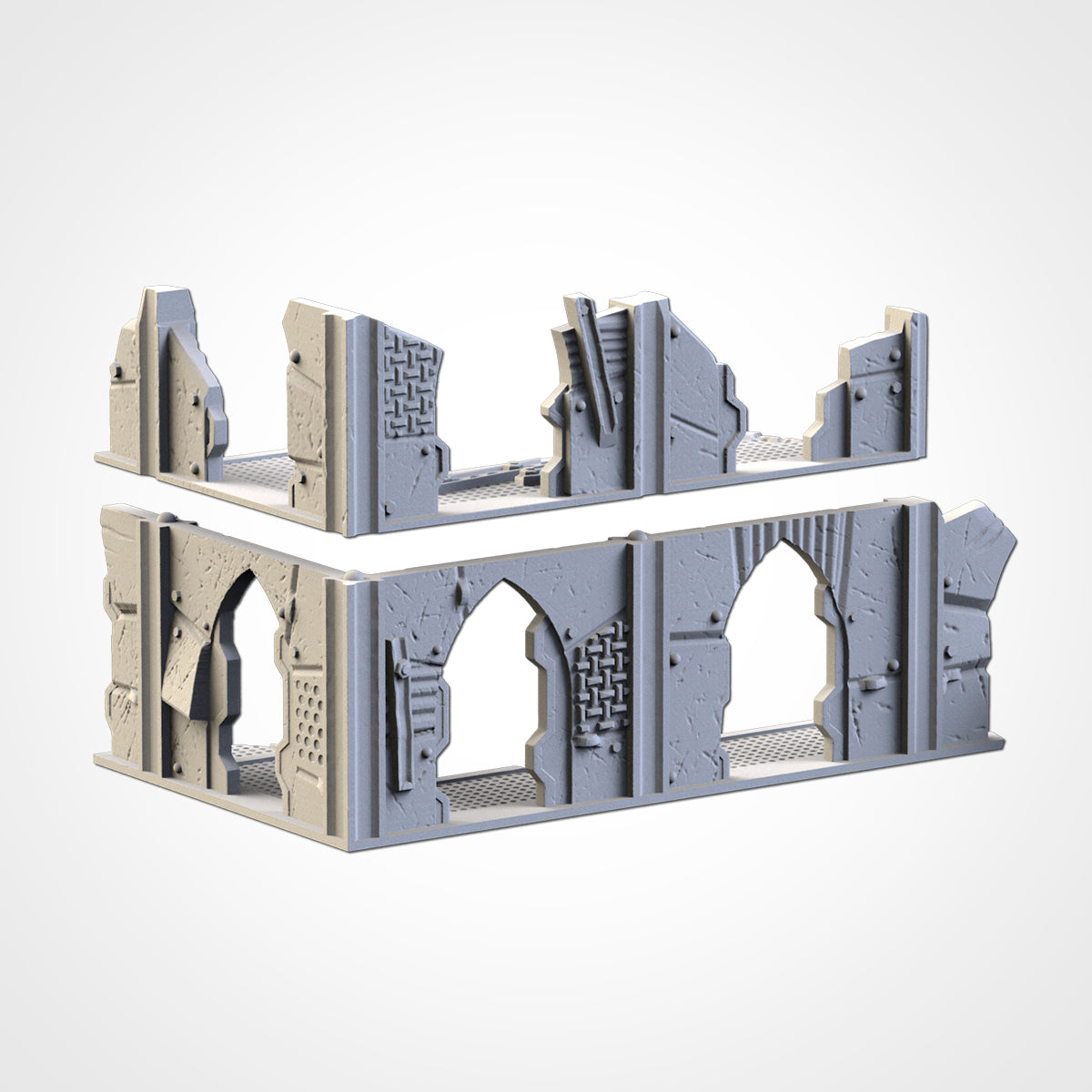 Post Apocalyptic Ruined WTC Terrain Tall Set or Pieces {By TxarliFactory}