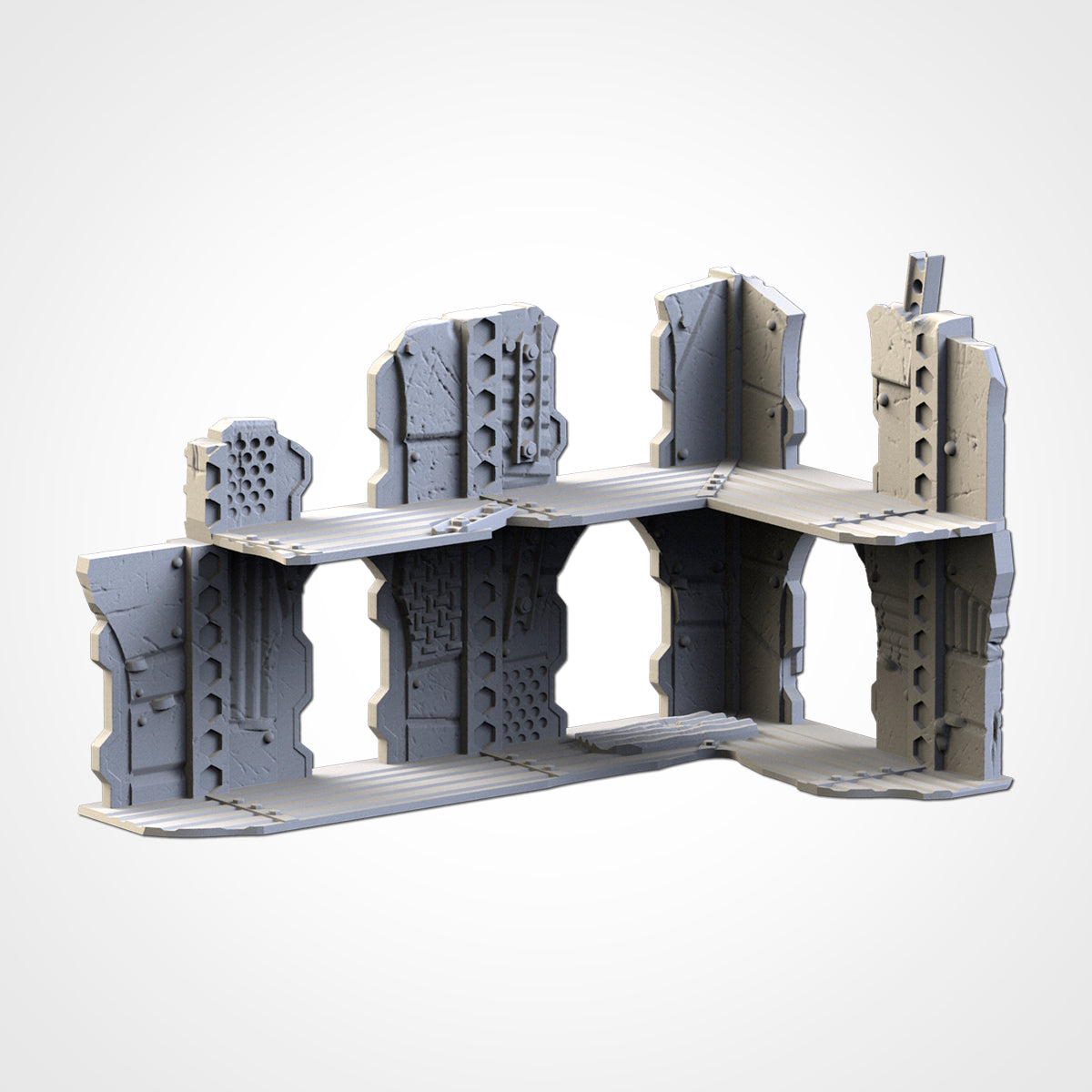 Post Apocalyptic Ruined WTC Terrain Tall Set or Pieces {By TxarliFactory}