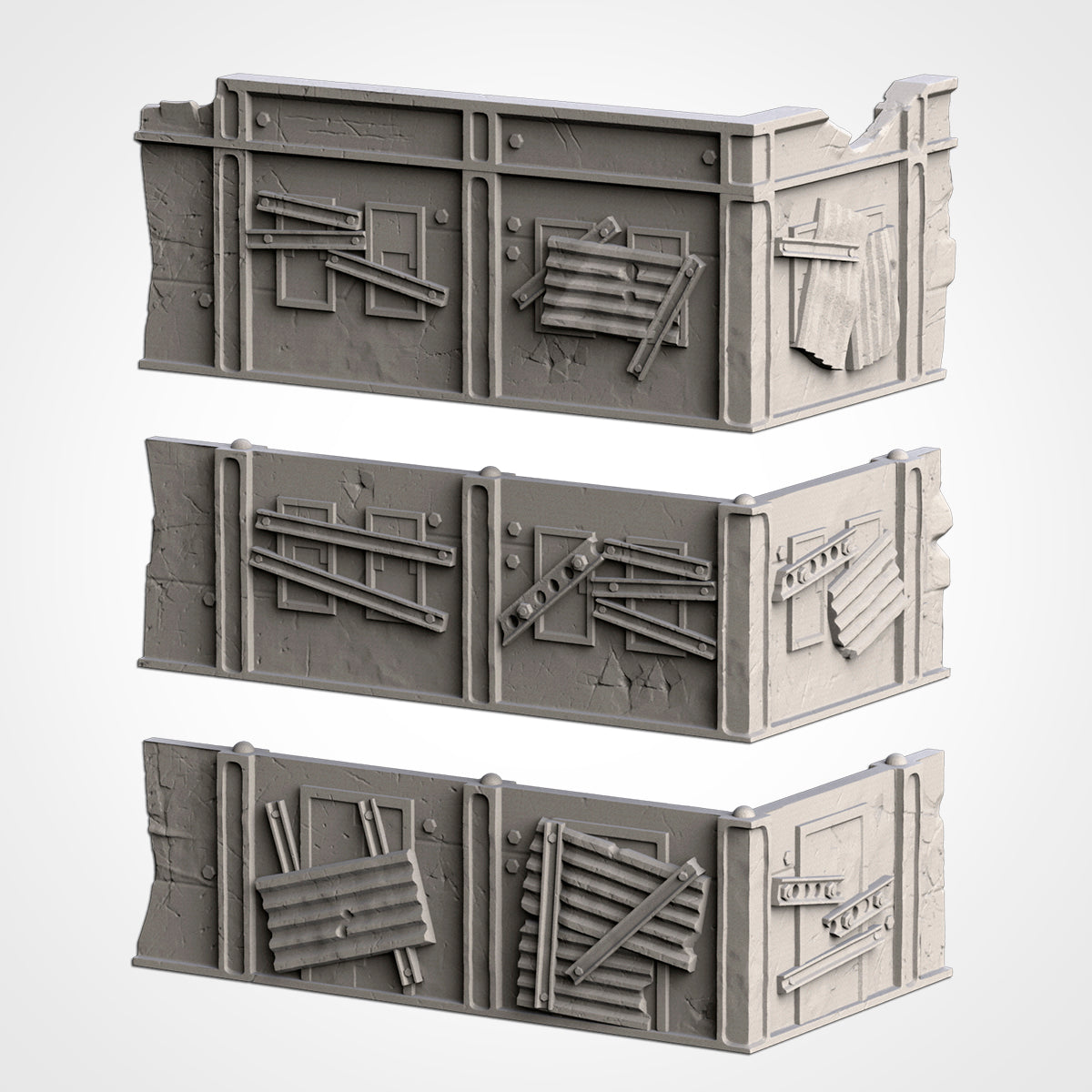 Post Apocalyptic Ruined WTC Terrain Tall Set or Pieces {By TxarliFactory}