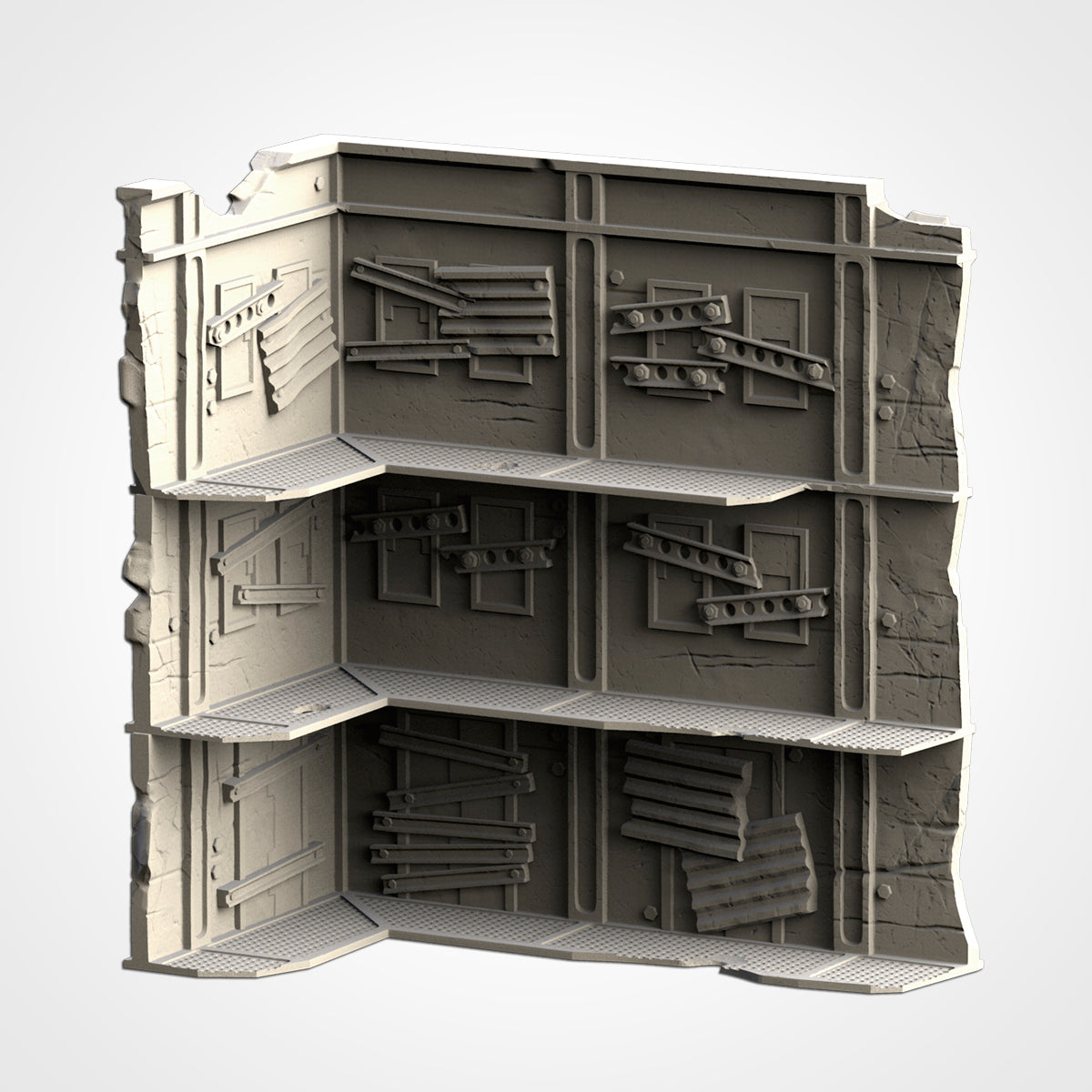 Post Apocalyptic Ruined WTC Terrain Tall Set or Pieces {By TxarliFactory}