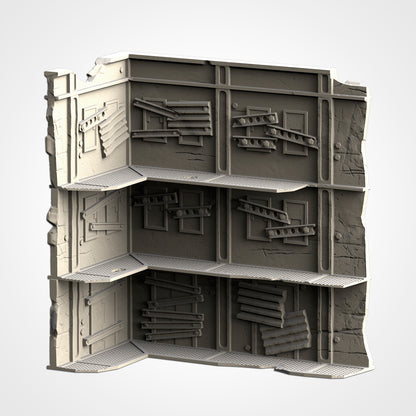 Post Apocalyptic Ruined WTC Terrain Tall Set or Pieces {By TxarliFactory}