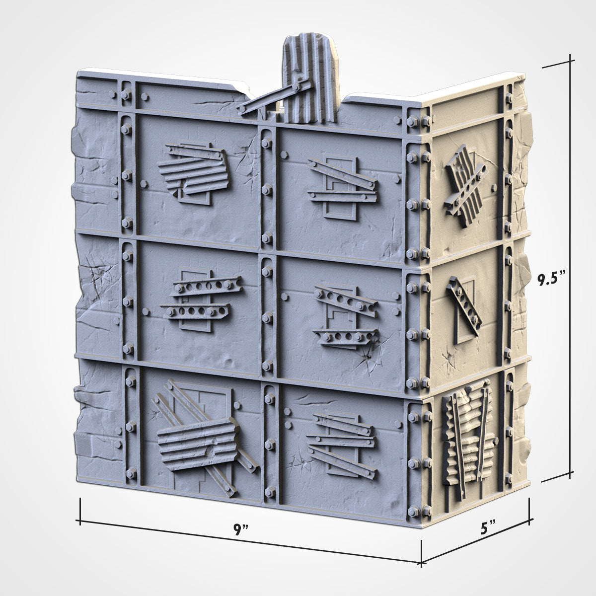 Post Apocalyptic Ruined WTC Terrain Tall Set or Pieces {By TxarliFactory}