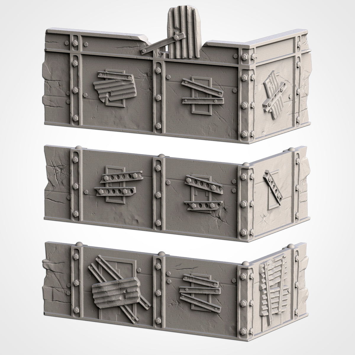Post Apocalyptic Ruined WTC Terrain Tall Set or Pieces {By TxarliFactory}