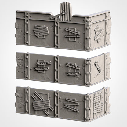 Post Apocalyptic Ruined WTC Terrain Tall Set or Pieces {By TxarliFactory}