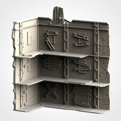 Post Apocalyptic Ruined WTC Terrain Tall Set or Pieces {By TxarliFactory}