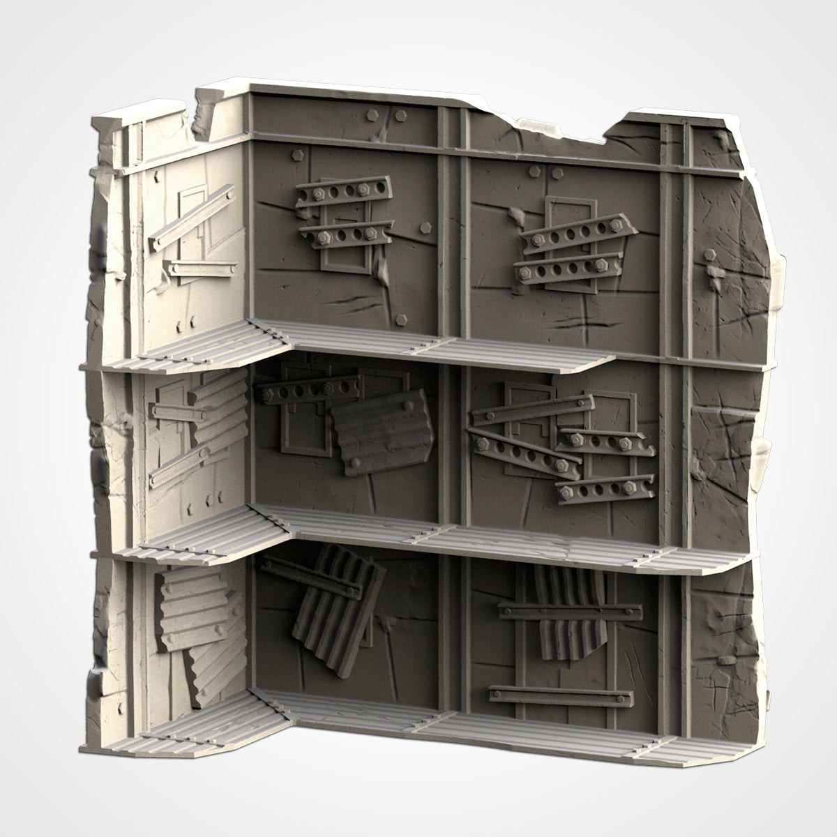 Post Apocalyptic Ruined WTC Terrain Tall Set or Pieces {By TxarliFactory}