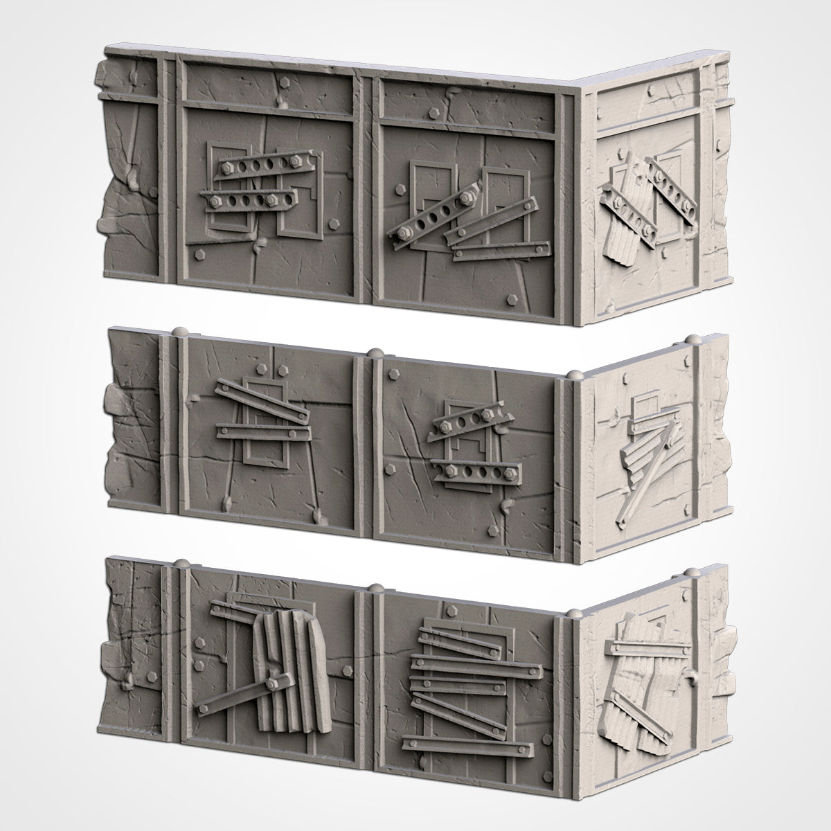 Post Apocalyptic Ruined WTC Terrain Tall Set or Pieces {By TxarliFactory}