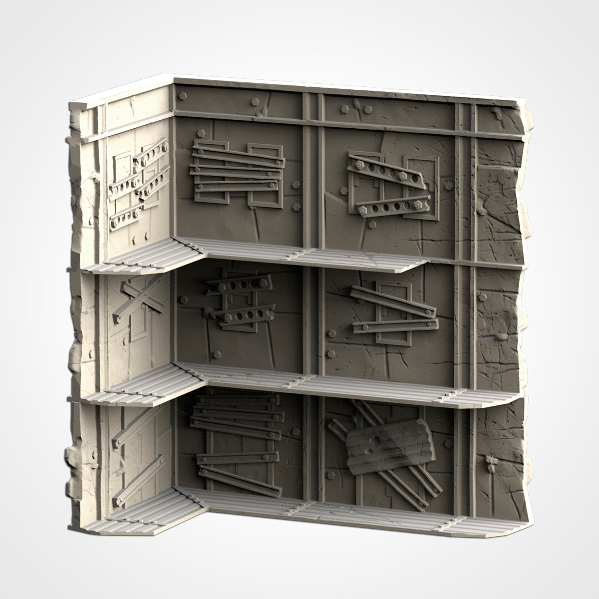 Post Apocalyptic Ruined WTC Terrain Tall Set or Pieces {By TxarliFactory}