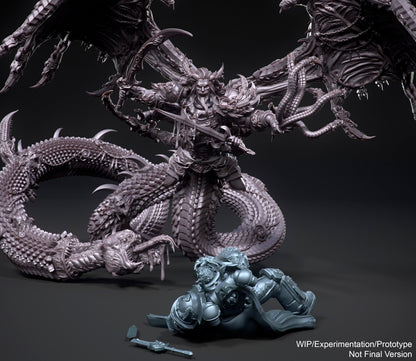 LARGE STATUE! Chaos "Fully-Grim" Giant Snake Proxy-   300mm