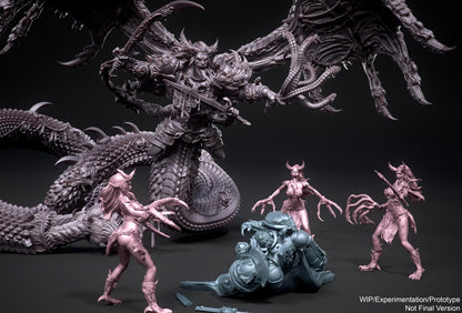 LARGE STATUE! Chaos "Fully-Grim" Giant Snake Proxy-   300mm