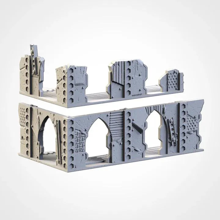 Post Apocalyptic Ruined WTC Terrain Short Set or Pieces {By TxarliFactory}