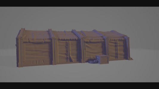 Military Barracks Set – Modular Military Terrain by {TxarliFactory}